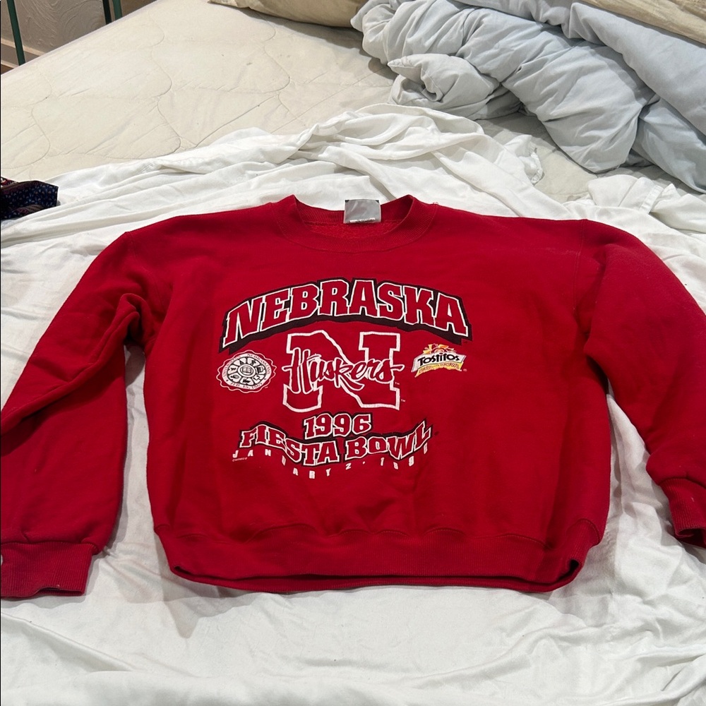 Lee Red Nebraska Huskers Crewneck Sweater